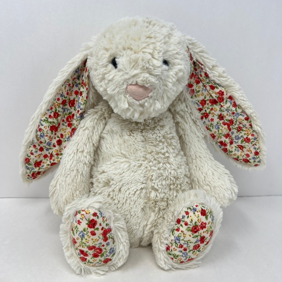 Jellycat Other - Jellycat Blossom Cream Bunny Cream Floral Ears Footpads JCINC1866 Plush Toy